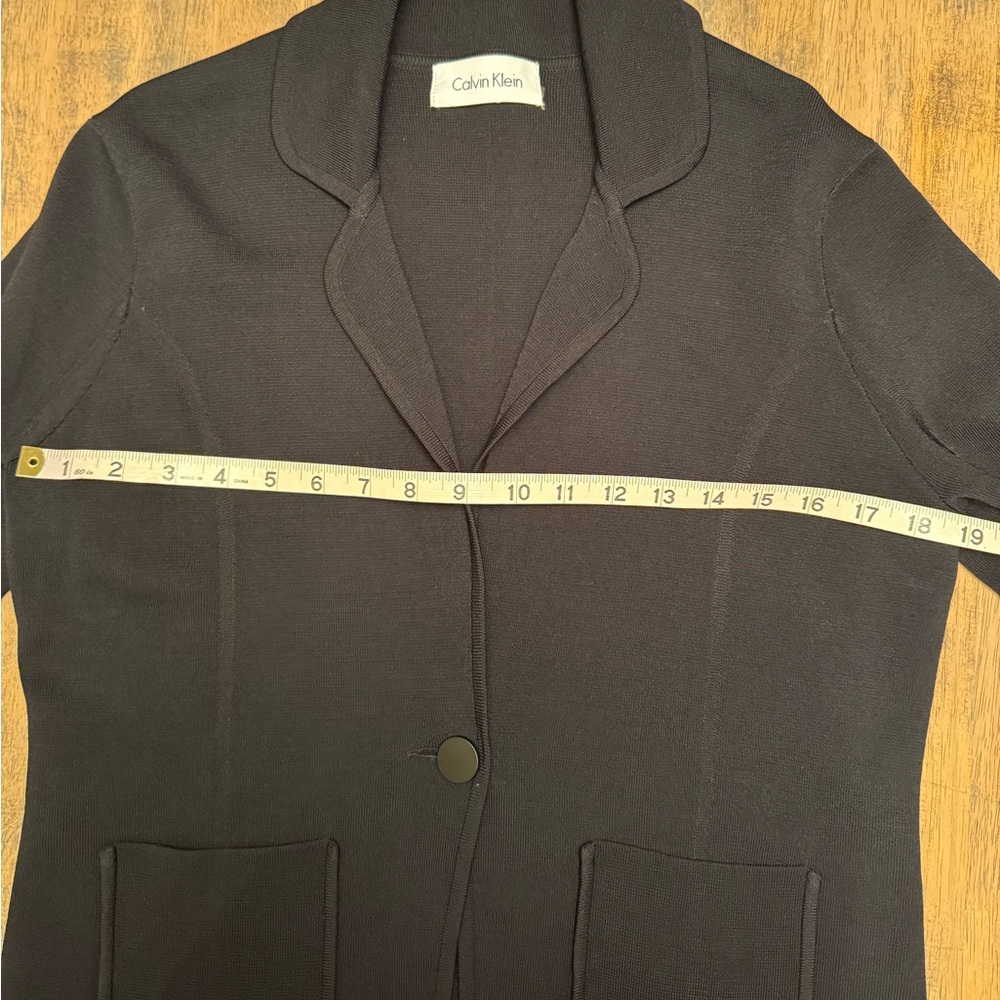 Calvin Klein Black Knit Suit - Picture 3 of 9